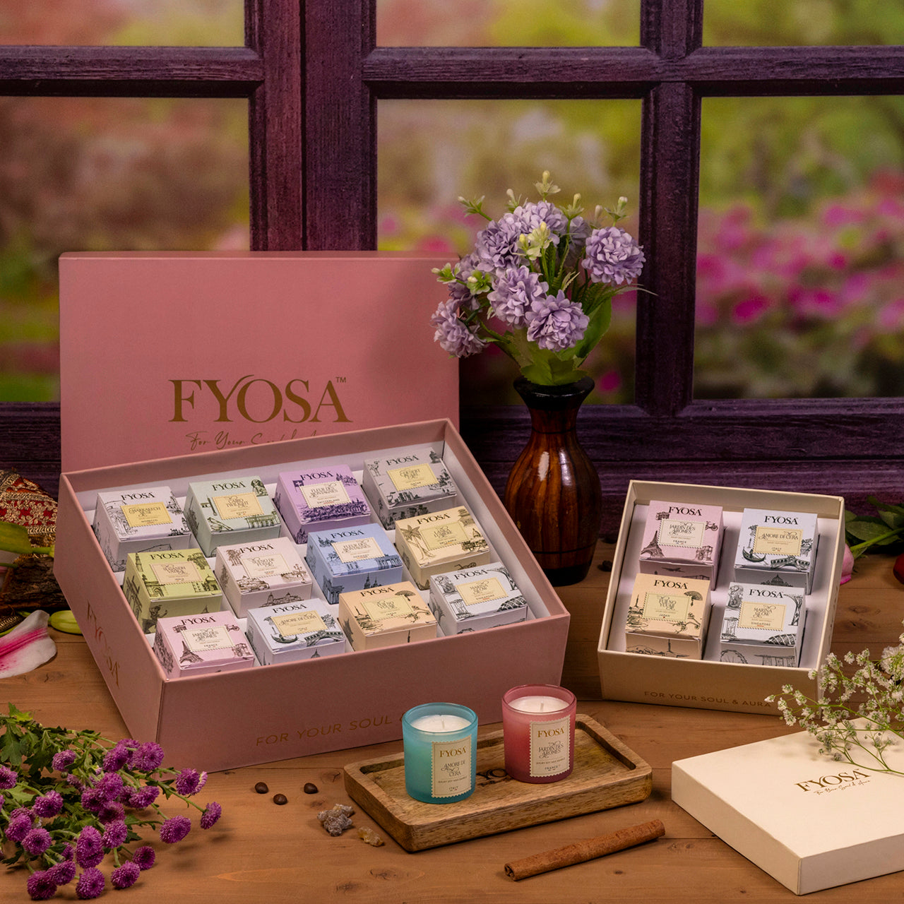 Fyosa World Journey – Premium 12 Candle Box (Complete Collection)
