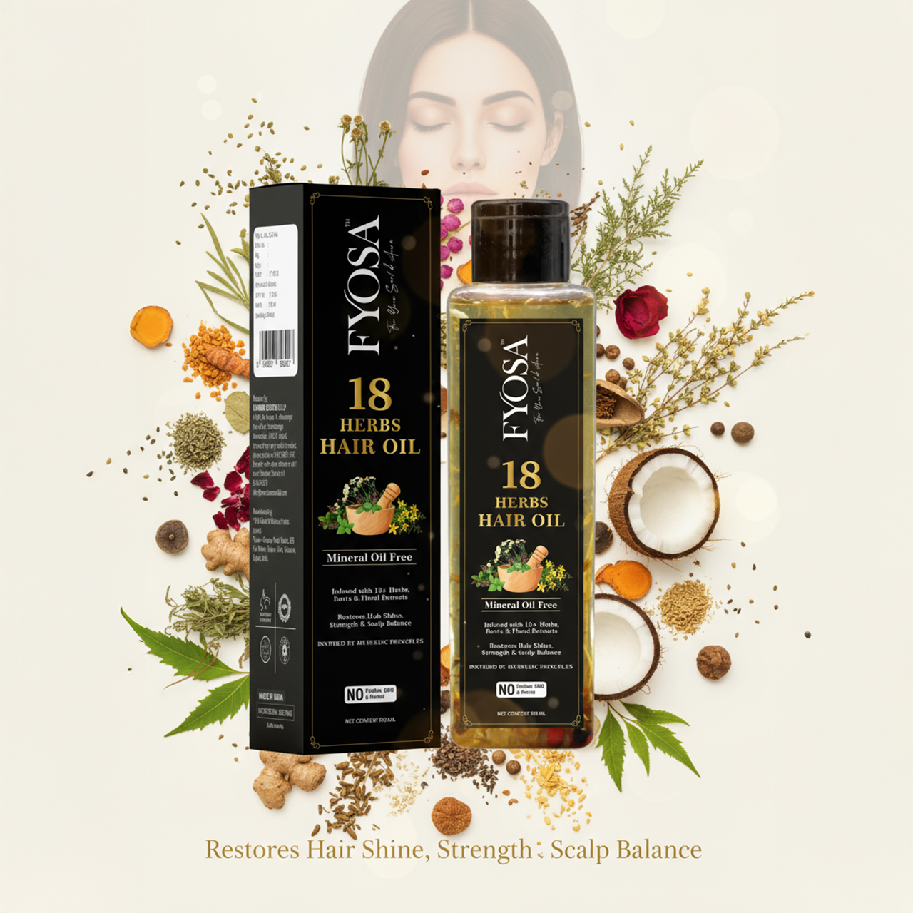 18 Herbs Hair Oil